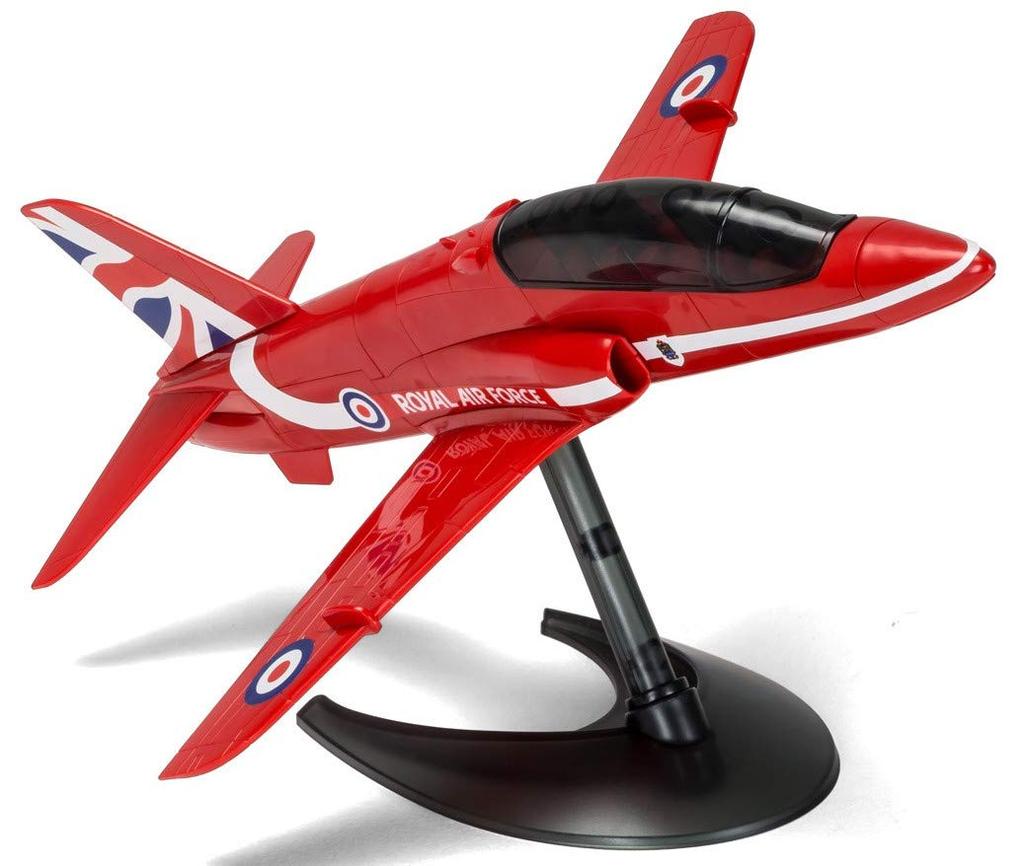 Airfix Quick Build Series Royal Air Force Red Arrow Hawk Assembly Kit QB6018 Plastic Model Pre-painted Block-Type