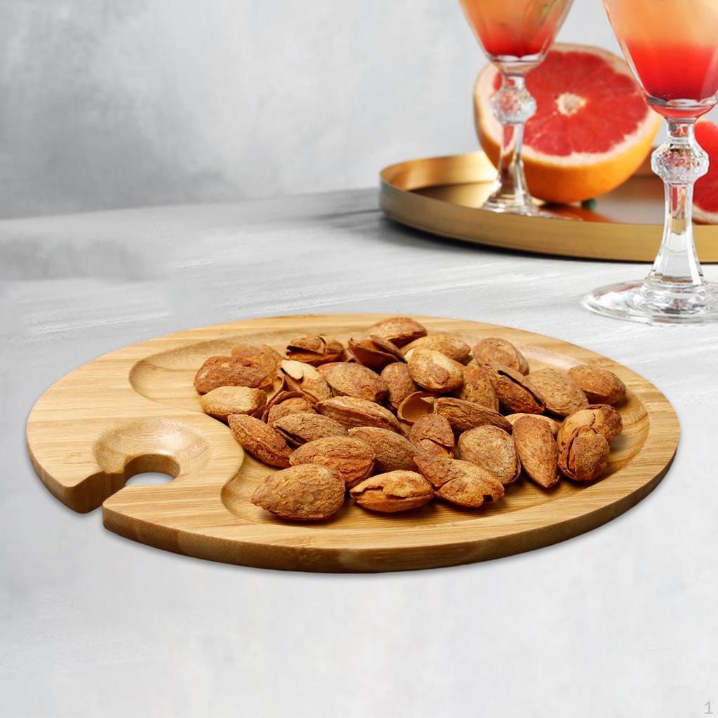 Appetizer Plate Board with Holder Dessert Tray Supplies Cheese for Party Hotel Bridal Shower