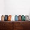 First Layer Cowhide Bag for Women's New Leather Pillow Bag Retro Simple Versatile Shoulder Bag Commuting Underarm Bag