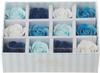 Bath Colors Box of 12 Perfect for and Soap 820908 Q-FLA Fragrance, Blue, BL, Roses, Gifts, Presents, Celebrations, Flowers,