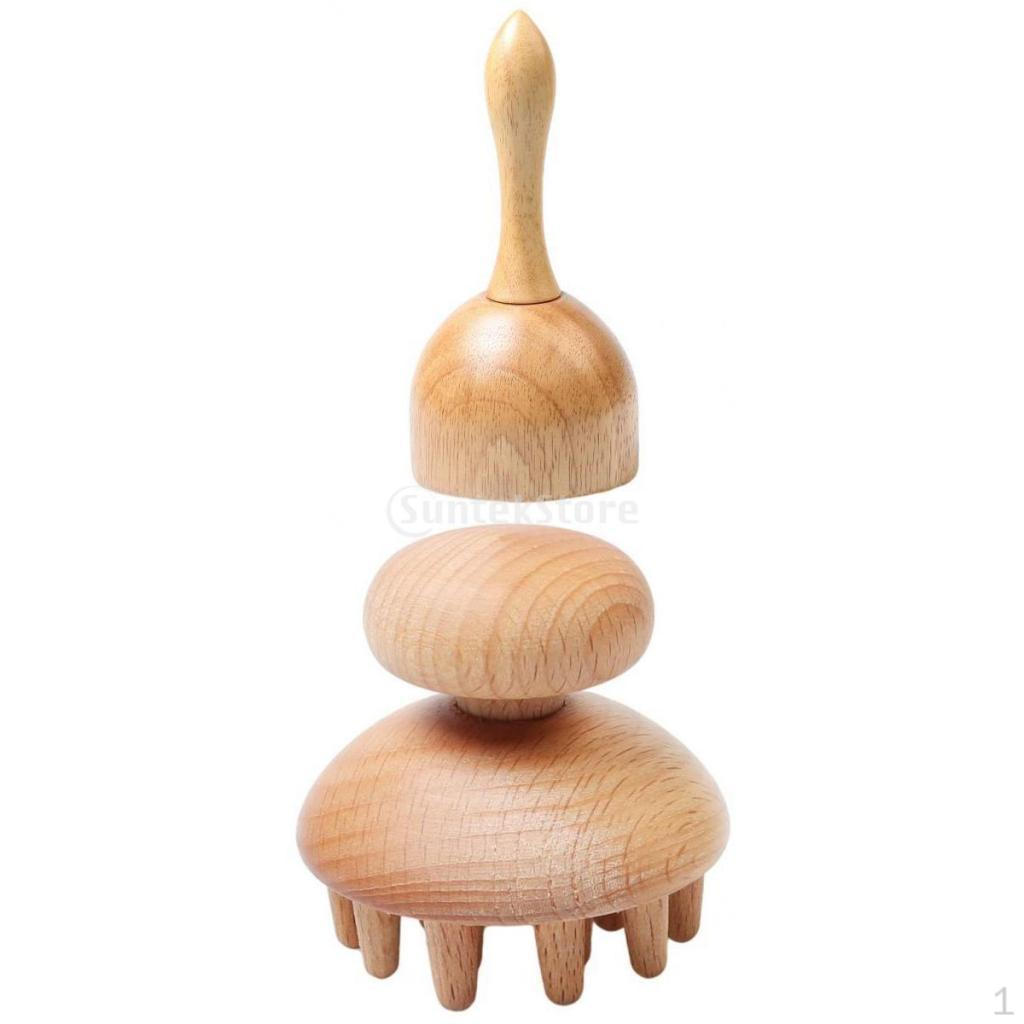 2x Wood Massage Tools Wooden Body Massager Manual Tool Muscle Release