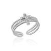 Cross European and American multi-layer niche fashion high-end adjustable ring for women