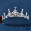 Elegant Rhinestones Crowns Hair Accessory Theater Costume Props Lightweight Metal Bridal Party Headpiece