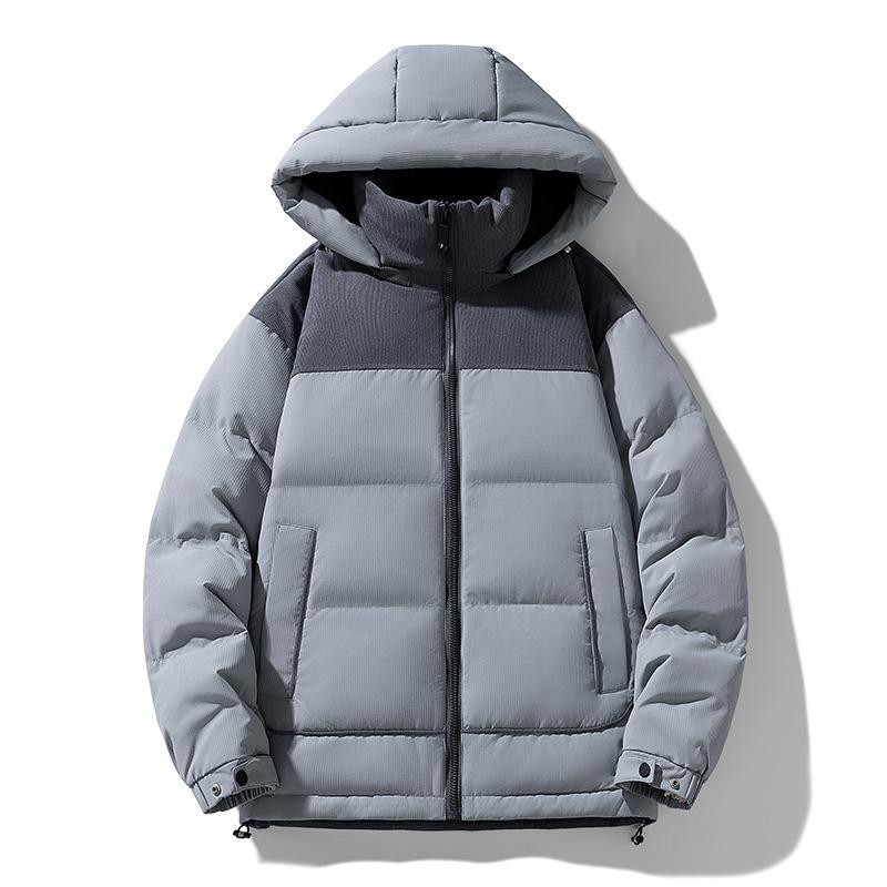 Winter New Down Jacket Men's White Duck Down Youth Casual Hooded Thickened Warm Down Men's Jacket