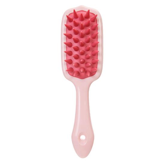 Scalp Massager with Handle Deep Cleaning Hair Shampoo Brush Soft Silicone Bristles Reduce Dandruff Promote Hair Growth Gentle Shower Head Scrubber