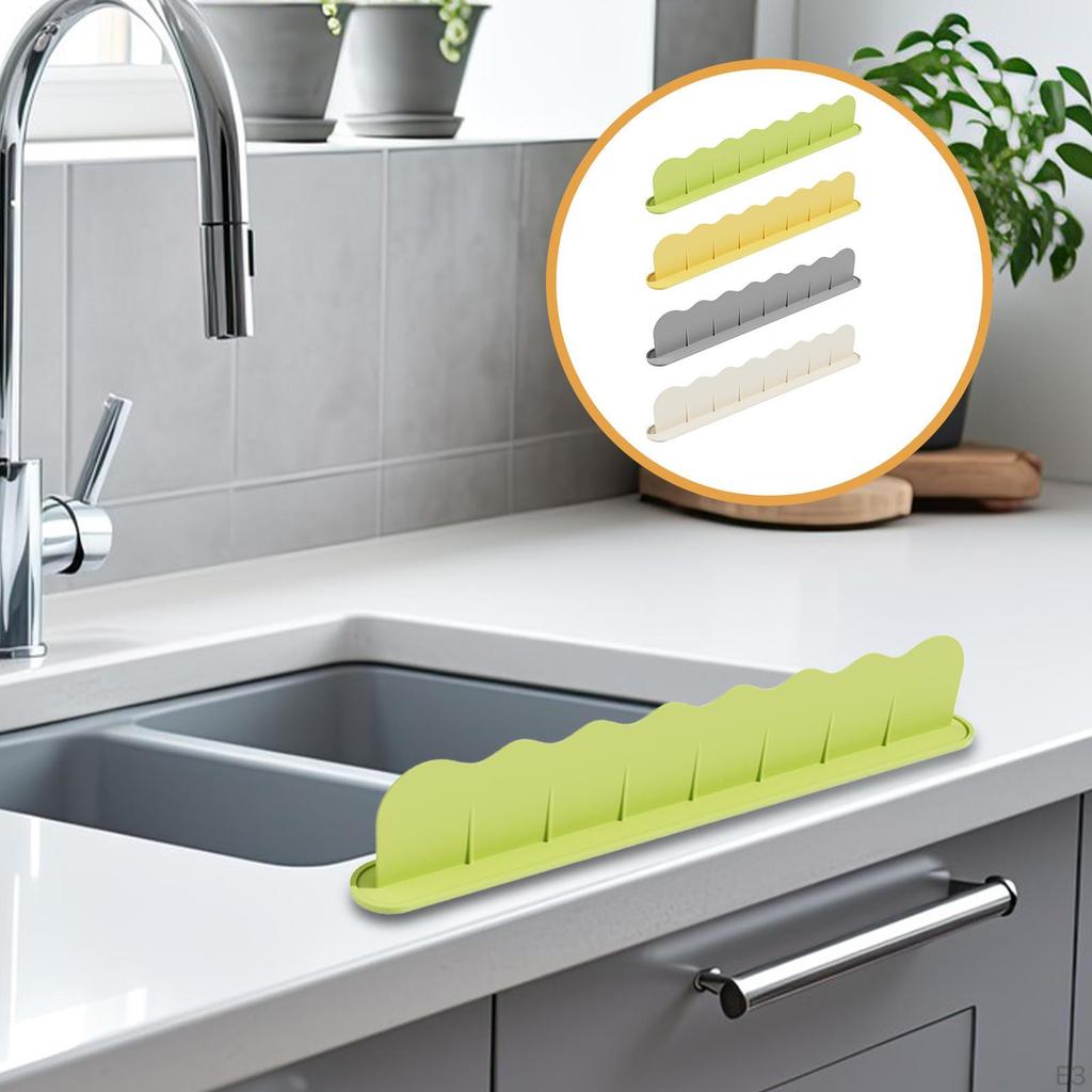 Kitchen Sink Guard Back Protector Water Retaining Strip for Kitchen,island and Bathroom