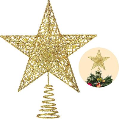 15Cm Christmas Tree Topper Star Ornament Decoration Holiday Indoor Home Decor