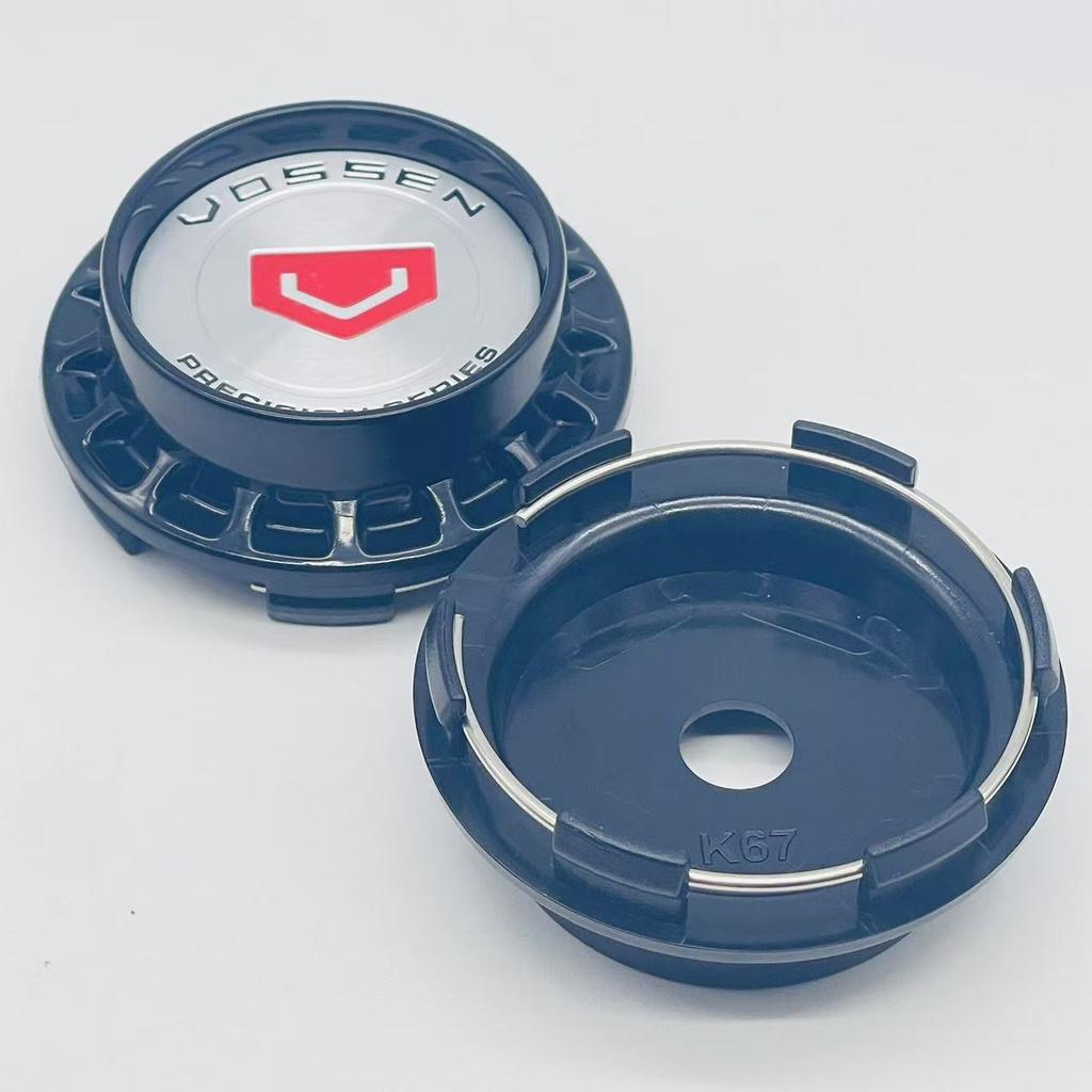 4pcs/Set 67mm Car Wheel Center Cap Hub Rim Cap For 45mm VOSSEN Styling Emblem Badge Sticker Styling Accessories