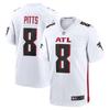 Atlanta Falcons 8 Pitts Football Jersey Men Breathable Sports Shirt Running Season S-3XL