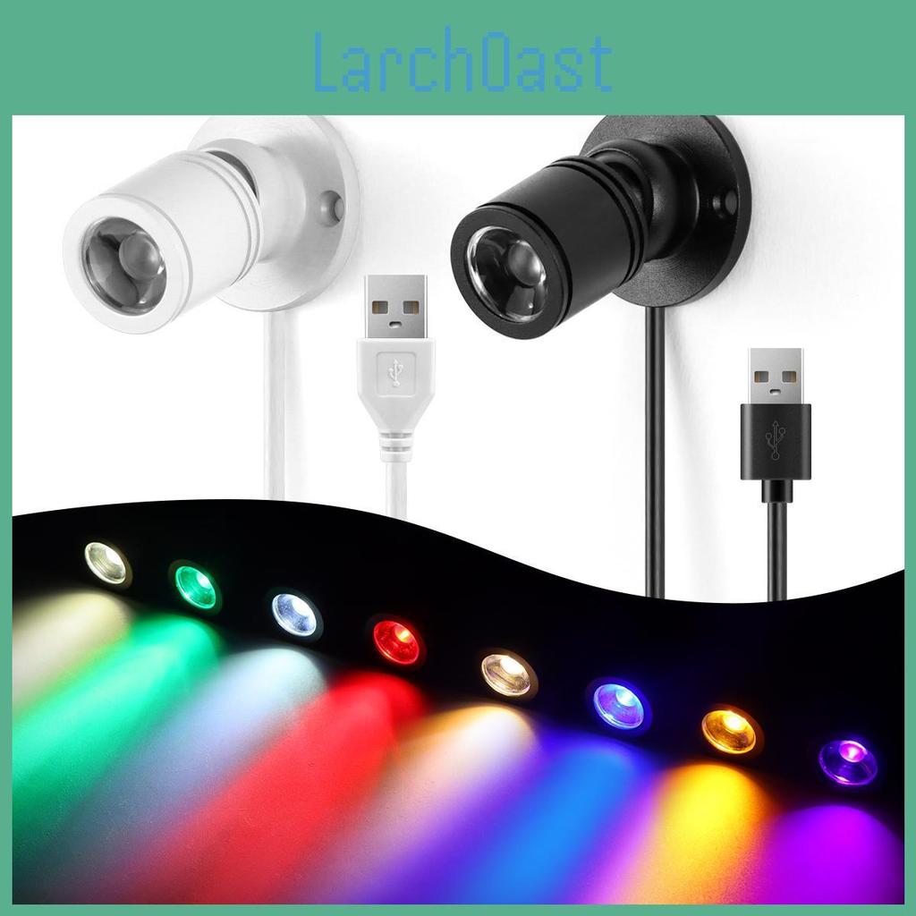 Bulbs Cable Light Usb Led Operated Mini Size Spotlight 1w Led Lamp For Showcase Cabinet Closet Backgound Decoration