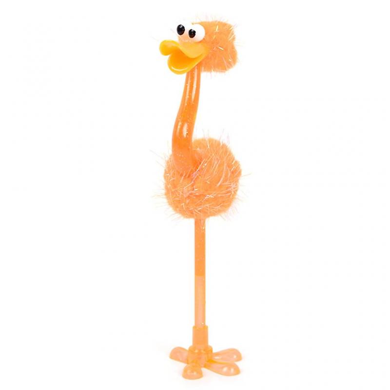Cute Ostrich-shaped Ballpoint Pen Decompression Toys Fidget Toy Relieves Stress