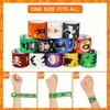 12/24Pcs Halloween Theme Slap Bracelets Perfect for Halloween Ghost Festival Trick Party Gifts Decoration Kindergarten Gift Bag