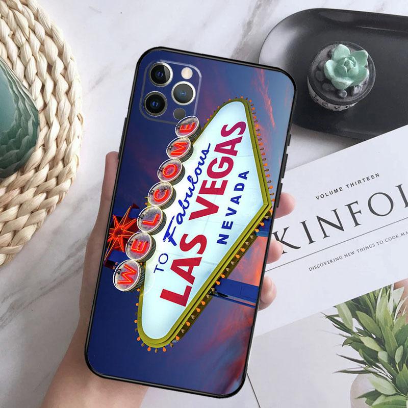 LAS VEGAS POKER CARDS Phone Case For iPhone 16 Pro 11 12 13 14 15 Pro Max Mini XS X XR 7 8 16 Plus Cover Coque