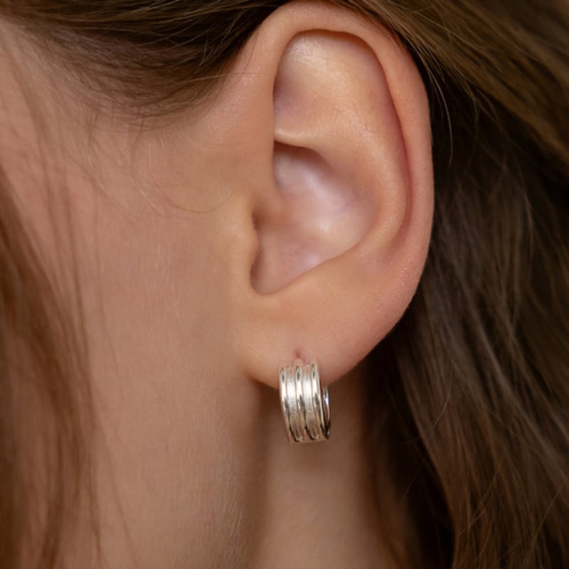 Tatiana Bold Line Hoop Earrings EC3254