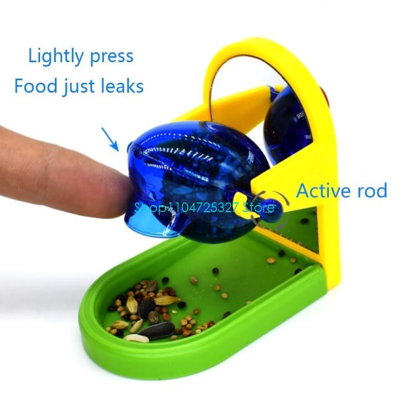 D8KF Pet Bird Feeder Parrot Feeding Eating Foraging Ball Feeding Chew Funny Interactive Toy