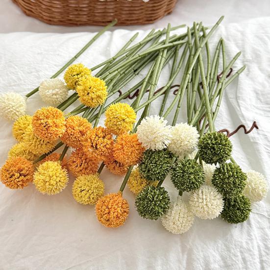 Simulierte Löwenzahnblütenzweige Künstliche Löwenzahnpflanzen für Heim-Büro-Party-Dekorationen DIY-Blumenarrangements