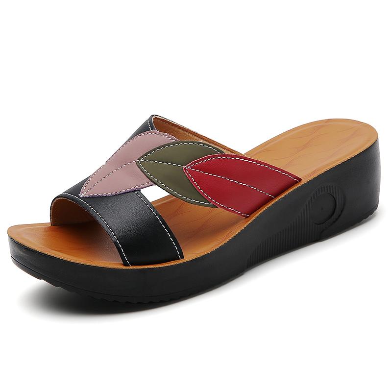 Summer Women Wedge Sandals Premium Orthopedic Open Toe Sandals Vintage Anti-slip Leather Casual Female National style Shoes