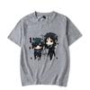 Hot Anime Funny Summer T-Shirt Harajuku Black Butler Cartoon Print Fashion Short Sleeve Summer Casual T-Shirt Top