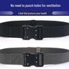Men's Adjustable Leather Tactical Belt: Elastic, Versatile, Casual, Outdoor Training, Workwear