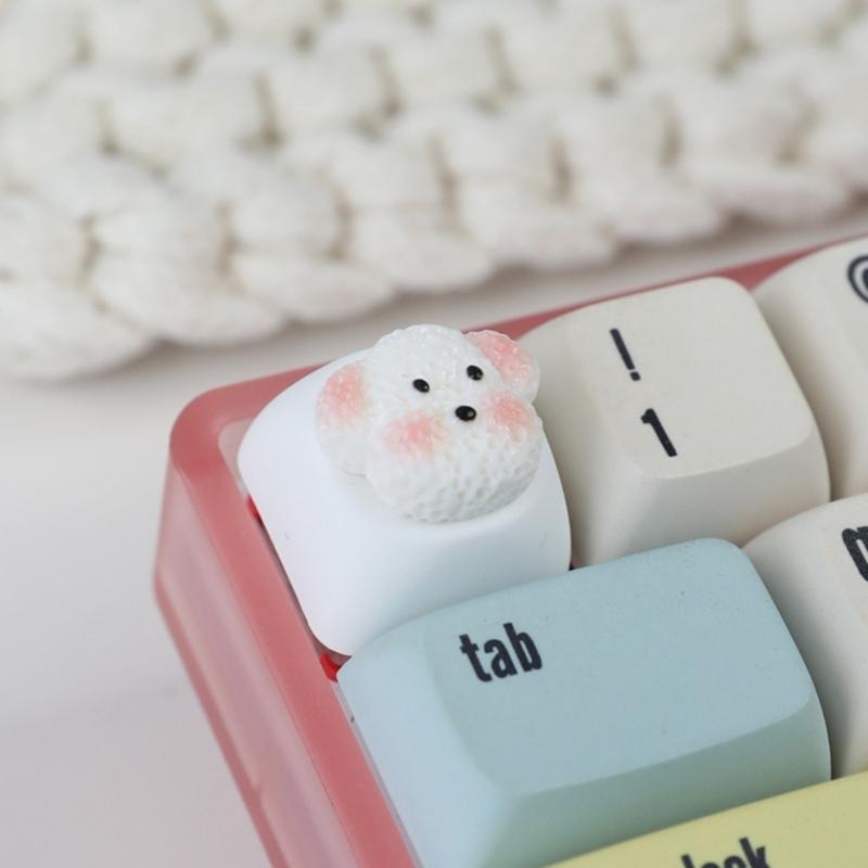 Unique Dog Pattern Keycaps For Mechanical Keyboard Switches Resin Keycap Enhances Aesthetics And Durability
