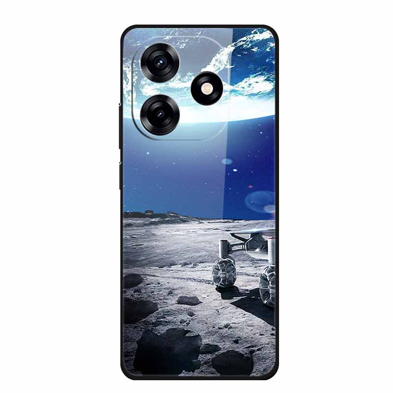 Glass Back Cover For Honor X5c Plus Case Coque Hard Tempered Glass Case For Honor Play 10A X5c Plus Phone Case Cover Soft Bumper