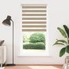 Double Zebra Blind Sand Brown 115x200 Cm Fabric Width 110.9 Cm Polyester