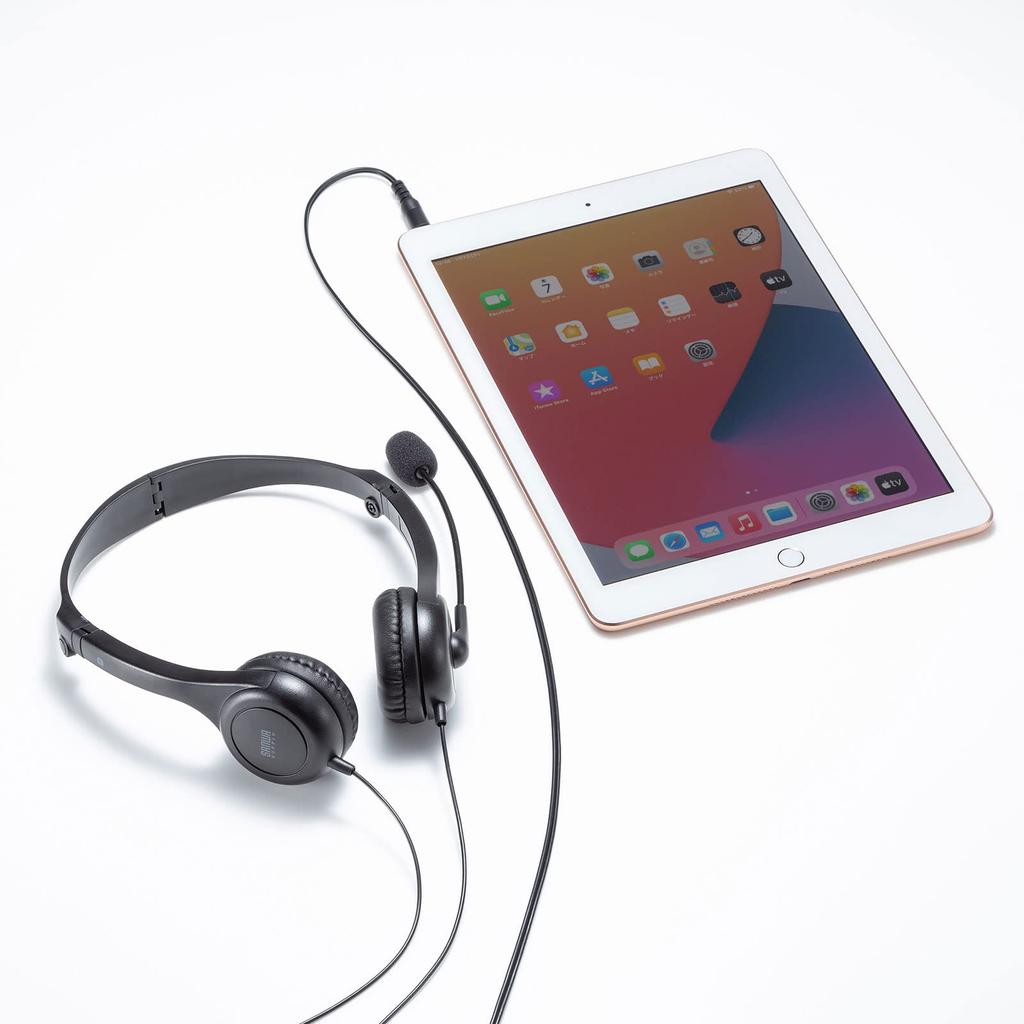 Sanwa Supply Compatible Headset 4-pole MM-HS407BK