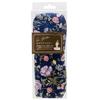 Koji Company Eye Mask, Azuki Bean Eye Pillow, Hot, Floral Print, Made In Japan, Fiolfata Navy, 187443