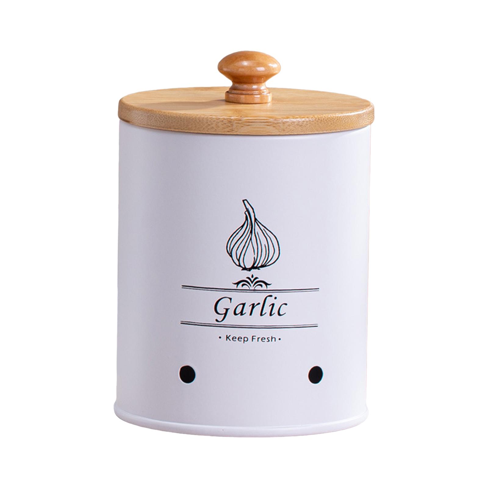 Kitchen Vegetable Storage Tin Canister Multifunctional Metal Food Storage Container for Farmhouse Decor Home Kitchen