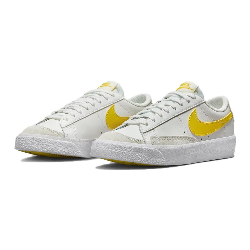 Nike Blazer Low 77 GS White Opti Yellow Kids Sneakers Summit-White DA4074-118