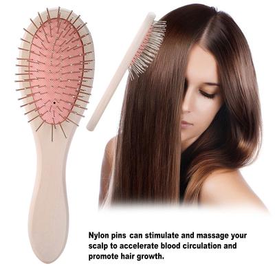 מברשת שיער אובלית ליידי משוט מפריד קשרים מיישר מברשת שיער כלי טיפוח לעיסוי קרקפת