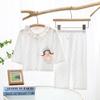 Kids' Spring/Autumn Pajamas: Lyocell Two-Piece Set for Boys & Girls - Lightweight Top & Pants