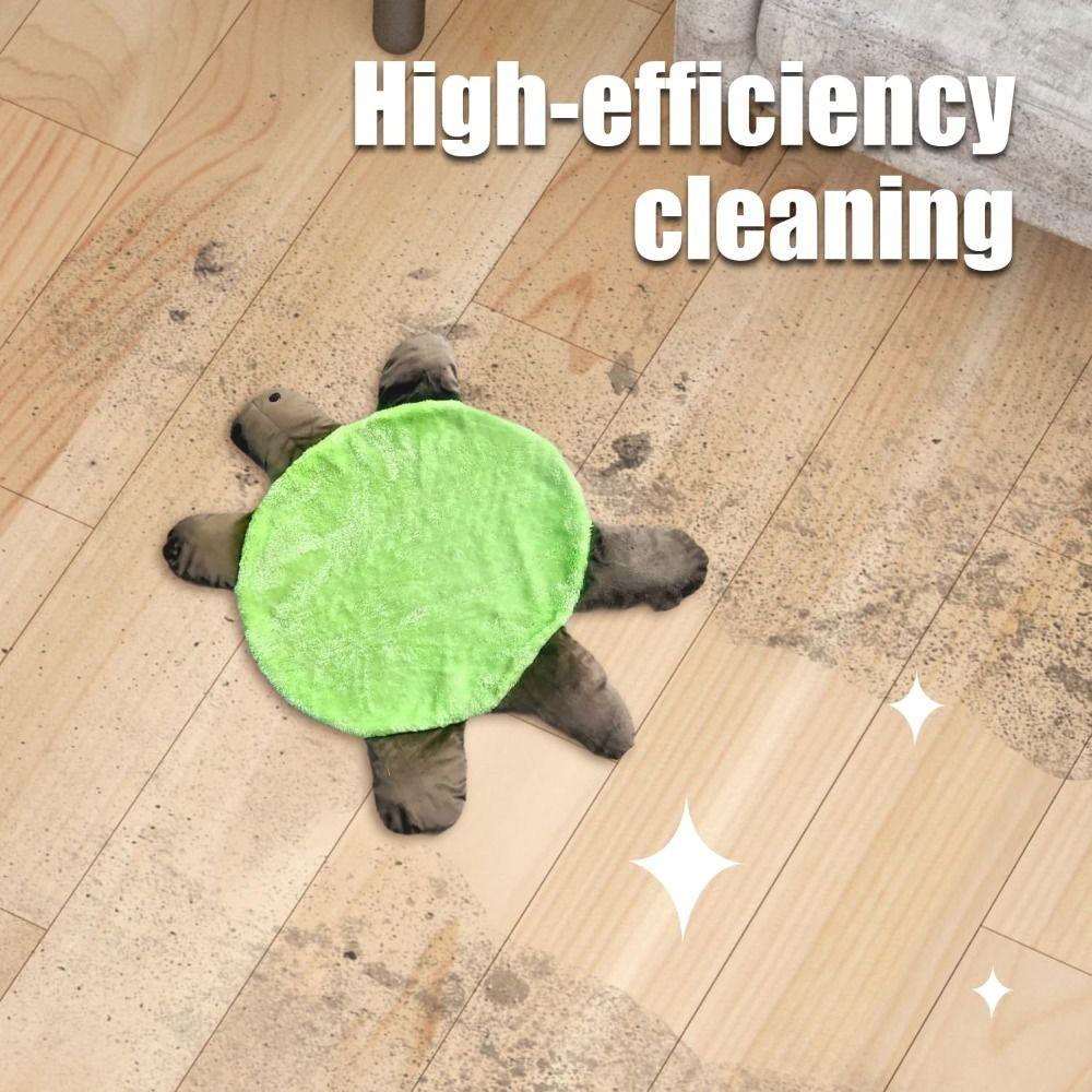 Washable Turtle Floor Mop Pad Double-Sided Hands-Free Mop Creative Gift Floor Cleaning Pad