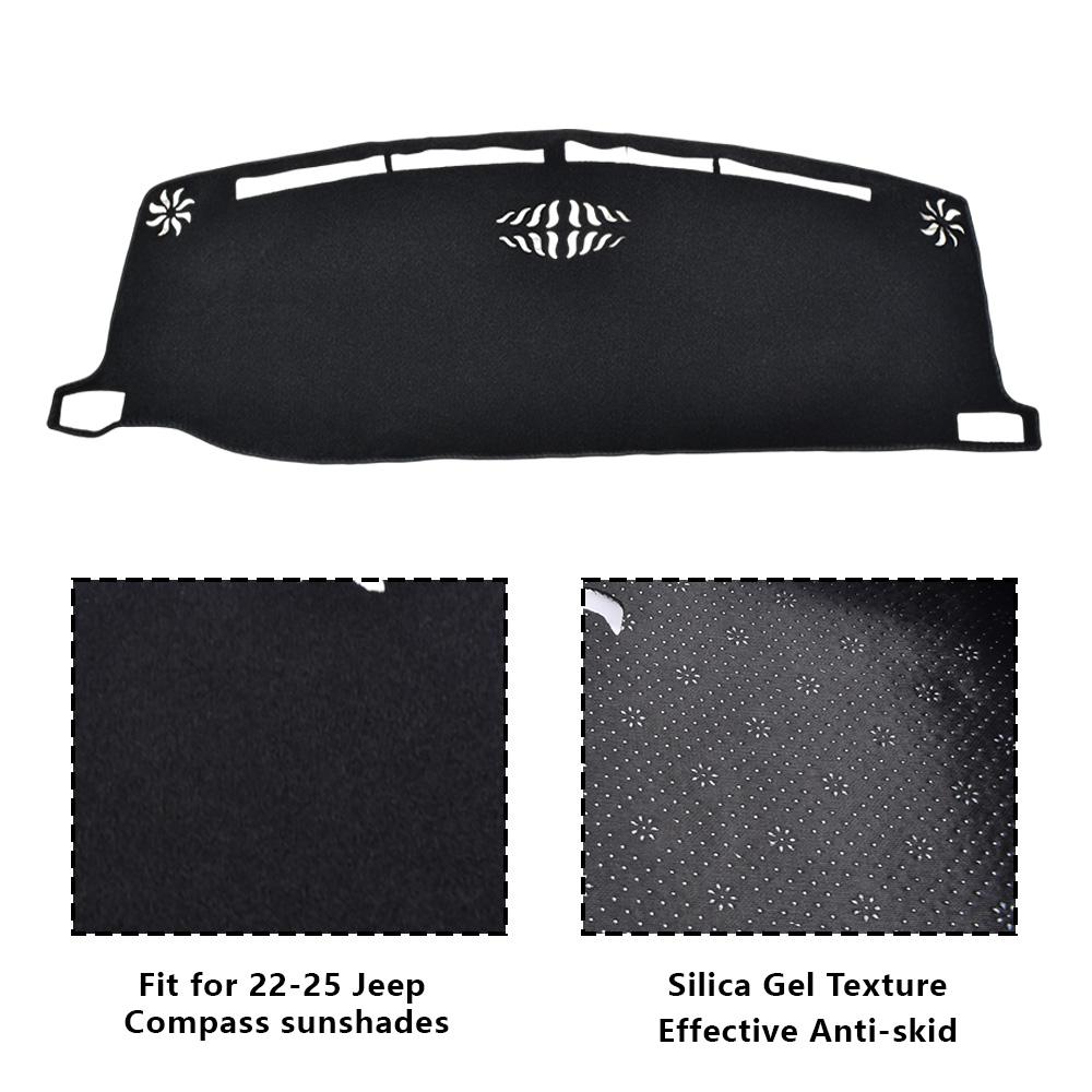 For Jeep Compass 2025 2025 2025 2025 Dashboard Cover Mat Pad Dashmat Dash Sunshade Anti-Glare Sun-proof Carpet Car Accessories