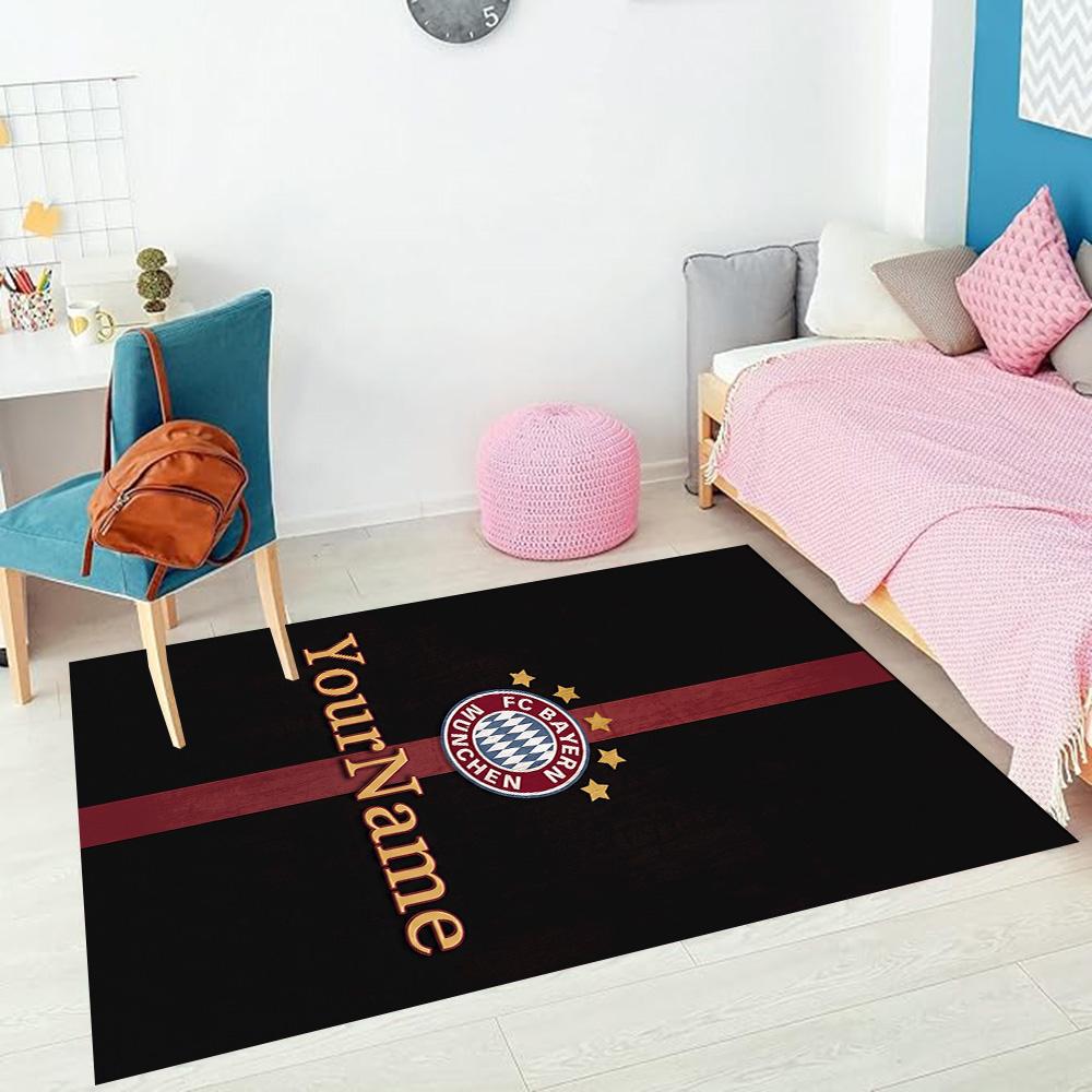 Fc Bayern München Customize your name rug, office chair cushion, home bedroom living room gift.