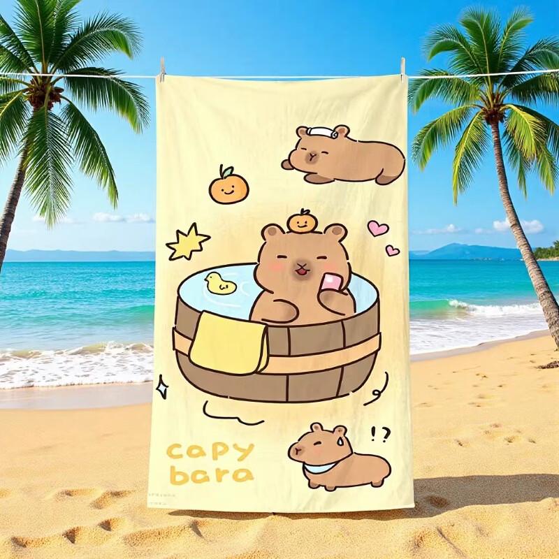Absorbent Printed Beach Towel 2-Pack