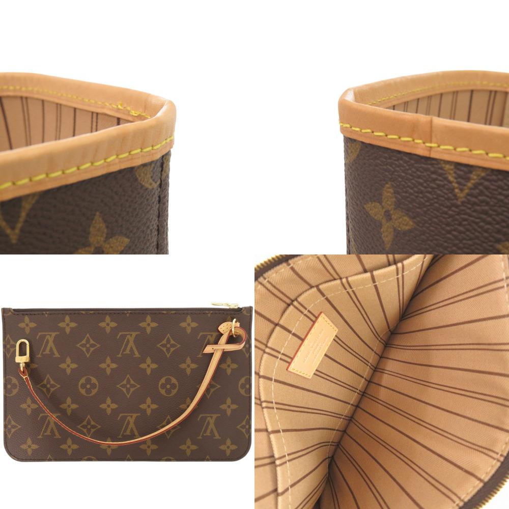 Used AUTHENTIC LOUIS VUITTON M40990 Monogram Neverfull GM with pouch Tote Bag