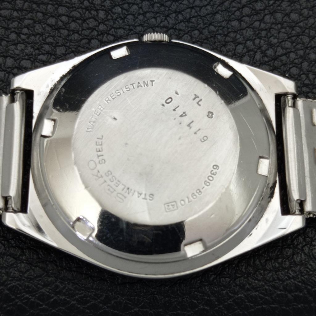 SEIKO 5 AUTOMATIC VINTAGE 6309A JAPAN MENS SILVER COLOR DIAL WATCH a701204-5 R206a-a701204