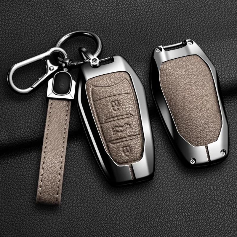 Key Case for Car Car Zinc Alloy Key Case Bag For Peugeot GTLine 207 307 407 208 308 408 508 2008 3008 4008 5008 RCZ Car Key Cha