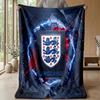 England Football Printed Flannel Blanket Skin Friendly Warm Decorative Throw for Indoor Couch Bed Daily Use