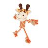 Squeaky Plush Dog Toy Splicing Bite Resistant Tooth Protection Relieve Anxiety 3D Dog Molar Toys