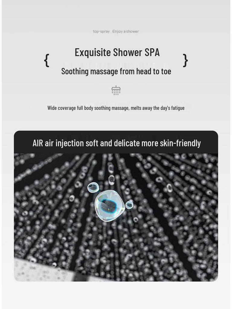 13palcová extra velká dešťová sprchová hlavice pro hotelové použití - Vysoký průtok vody