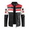 Giacca di Pelle Casual da Uomo Taglia Grande Moda Casual da Uomo Giacca di Pelle da Uomo Taglia Grande Giacca Casual