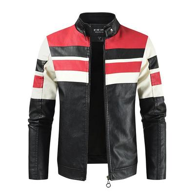 Lässige Herren-Lederjacke in Übergröße, lässige Mode, Herren-Lederjacke in Übergröße, Freizeitjacke