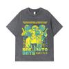 275 GSM Washed T-shirts 100% Cotton Sakamoto Days V6 Taro Print Unisex Heavy Cotton T Shirt