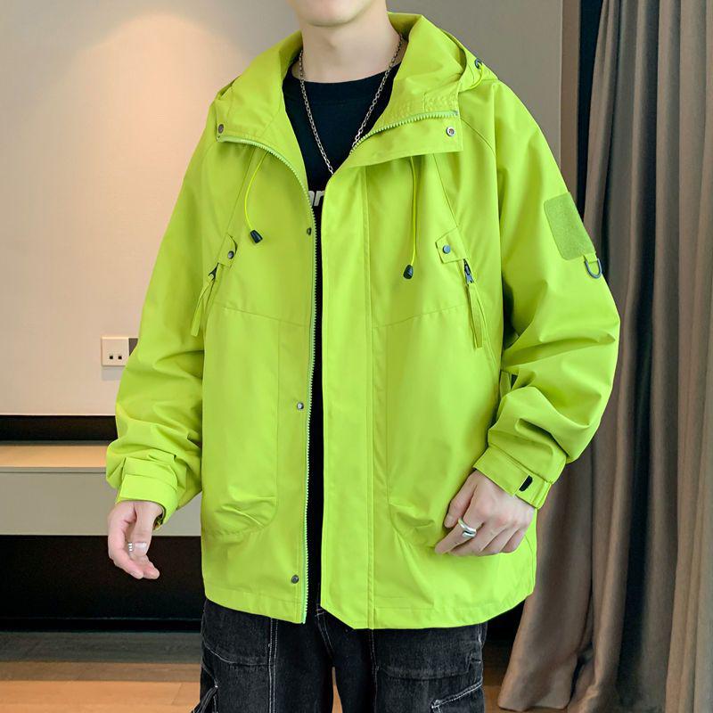 

Men s and Women s Stylish Korean Spring/Autumn Jacket: Trendy, Versatile, Youthful Outerwear Small зелений