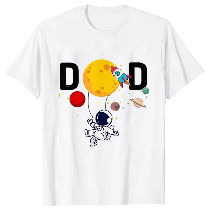 Astronaut Birthday T-shirts Family Astronaut Clothing Rocket Tshirts Short Sleeve Birthday Space Womens T-shirts Clothing