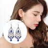 1 Pair Bohemia Style Tassel Earrings Women Waterdrop Pendant Dangling Earring Girls Ethnic Ear Jewelry