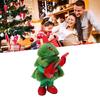 Singing Christmas Tree Plush with Lights and Music, Battery Operated Animated Guitar Toy for Kids