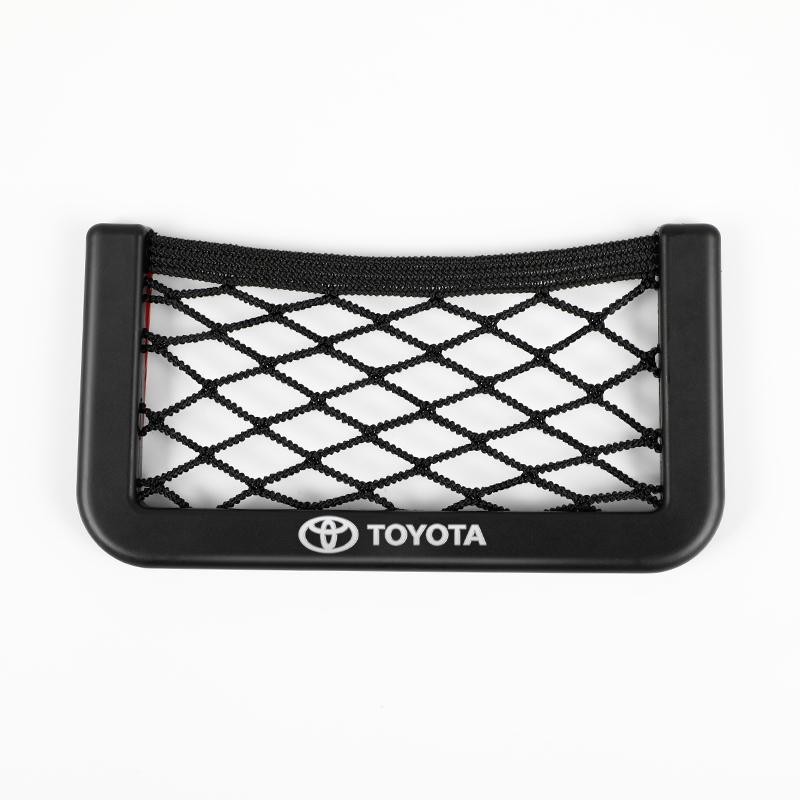 

Net Bag Phone Holder Pocket Car sticker for Toyota camry chr Storage Organizer corolla rav4 yaris prius car auto Accessories фиолетовый